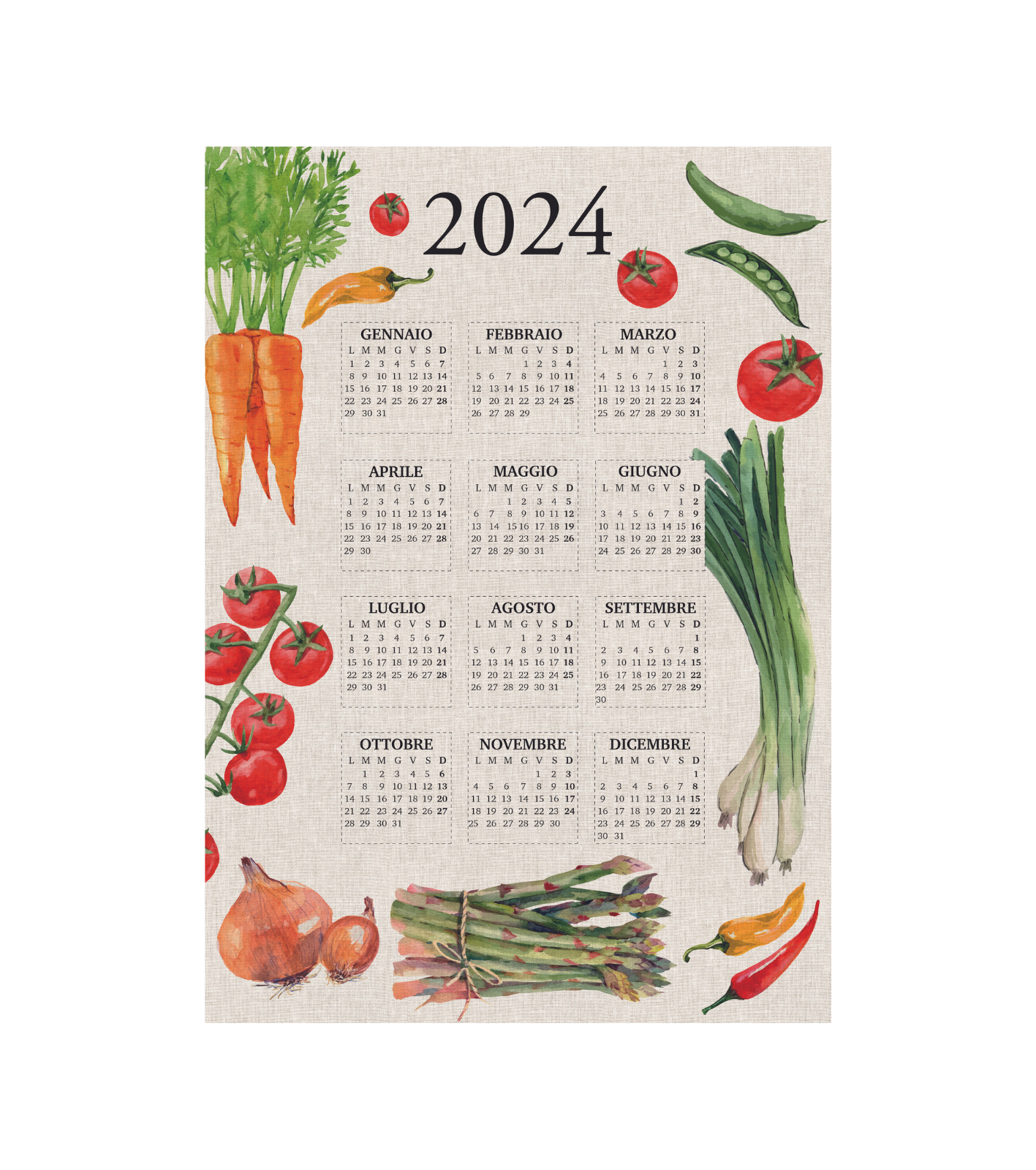 STROFINACCIO FOUR SEASON CALENDARIO DIGITALE 50X70 Tellini S.r.l. Ingrosso Abbigliamento